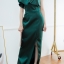 Lyla One Shoulder Maxi Dress – สีเขียว