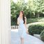 Dacia Bow Shoulder Dress – สีฟ้า [Made by Pastel Time]