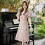 Bellette Bow Shoulder Dress : สีโอวัลติน