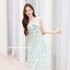 Love in a mist Maxi dress – ลายสีน้ำโทนสีเขียว [Made by Pastel Time]