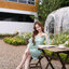 Evie Organza Puff Dress เดรสแขนพัฟ: สีเขียว [Made by Pastel Time]
