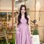 Aubrey Midi Dress : สีชมพูกลีบบัว [Made by Pastel Time]