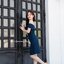 Melany Off-Shoulder Dress - สีกรม**มีแต่XL**