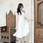 Ashley One - Shoulder Dress – สีขาว