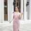 Stacey one-shoulder dress : สีชมพู [Made by Pastel Time]