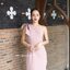 Stacey one-shoulder dress : สีชมพู [Made by Pastel Time]