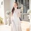 Aubrey Midi Dress : สีครีม