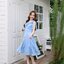 Amour Dress : สีฟ้า (โบว์ผูกได้หลายแบบ)