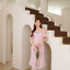 Serene Flutter Sleeve Midi Dress : สีชมพู