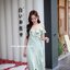 Nella Ruffle Shoulder Dress - สีเขียวมิ้นท์