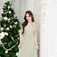 Julia one shoulder maxi dress: สีเขียวมัทฉะ