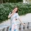 Sassy Painting Midi Dress : Sweet Pastel ลายสีพาสเทล