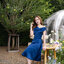 Amour Dress : สีกรม (โบว์ผูกได้หลายแบบ)