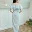 Clea Open Shoulder Maxi Dress –สีเขียวมิ้นท์
