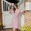 Bellette Bow Shoulder Dress : สีชมพู