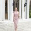 Stacey one-shoulder dress : สีชมพู [Made by Pastel Time]