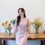 Milly Back Bow Dress : สีชมพู