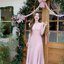 Petal Sway Maxi Dress : สีชมพู