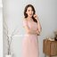 Milada Open Shoulder Dress – สีชมพู