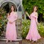 Fay Off-Shoulder Maxi Dress – Blush Pink สีชมพู