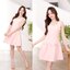 Jannie Dress : สีโอรส [Made by Pastel Time]