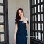 Melany Off-Shoulder Dress - สีกรม**มีแต่XL**