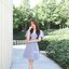 Sassy Flare Dress : สีฟ้าคราม