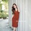 Criss Cross Dress : สีส้มอิฐ [Made by Pastel Time]