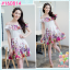 Flowery Off Shoulder Dress