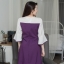 Minako Two Tone Dress – สีม่วงเปลือกมังคุด