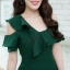 Alethea Dress -สีเขียว