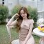 Petal Sway Maxi Dress : สีโอวัลติน