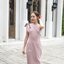 Stacey one-shoulder dress : สีชมพู [Made by Pastel Time]
