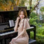 Bellette Bow Shoulder Dress : สีโอวัลติน