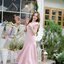 Petal Sway Maxi Dress : สีชมพู