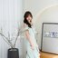 Nella Ruffle Shoulder Dress - สีเขียวมิ้นท์