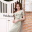 Esme Ruffle Dress : เดรสเว้าไหล่สีเขียวมัทฉะ