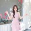 Ashley One - Shoulder Dress - สีชมพู [Made by Pastel Time]