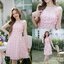 Girlish Floret Dress : ลายดอกโทนชมพู [Made by Pastel Time]