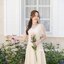 Dear Darling Midi Dress - สีครีม