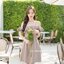 Myrine Ruffle Dress [Made by Pastel Time] : สีโอวัลติน