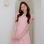 Peony Fang Puff Dress : สีชมพู