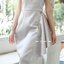 Micha Layered Silk Satin Dress – Silver : เดรสสั้นสีเงิน