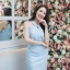 Cadence Twist Neck Dress – สีฟ้า