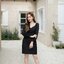 Kessie Chiffon Sleeve Dress – เดรสสีดำแขนชีฟอง