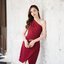 Myra one shoulder dress – สีแดงเลือดหมู [Made by Pastel Time]