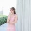 Piper Bow Dress - สีชมพูนู้ด **มีแต่L**