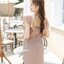 Demi Dress – สีโอวัลติน **มีแต่ 2XL**