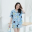 Cony & Brown Friends Pajamas Set เซทชุดนอน : สีฟ้า