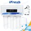 iFresh เครื่องกรองน้ำดื่ม 5 ขั้นตอน ระบบRO ขนาด 75 GPD หน้าจอสแดงผลแบบดิจิตอล วัดค่าTDS อุปกรณ์ครบชุดพร้อมใช้งาน